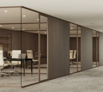 شیشه مورد استفاده در پارتیشن شیشه‌ ای