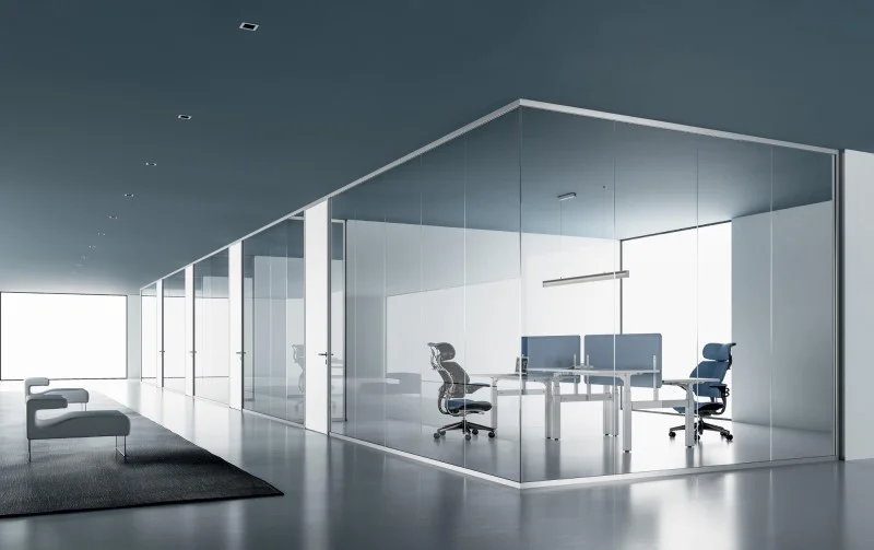 شیشه مورد استفاده در پارتیشن شیشه ای