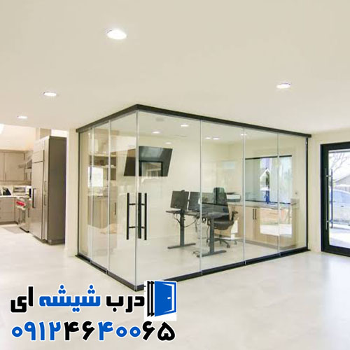 ساخت اتاق شیشه ای بدون فریم در ادارات تهران