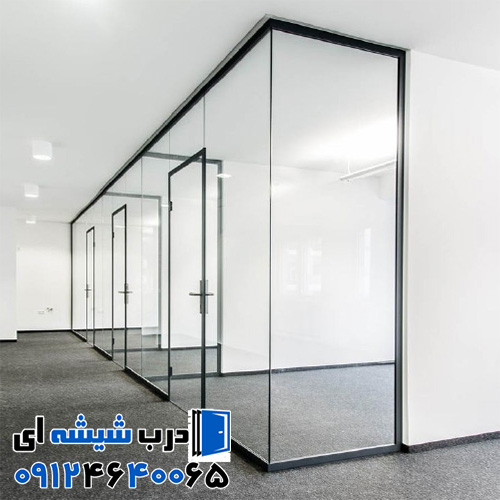 نصب پارتیشن شیشه ای فریم لس با کیفیت عالی در نیاوران