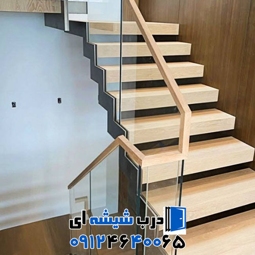 نصاب هندریل شیشه ای با پایه استیل در تهران
