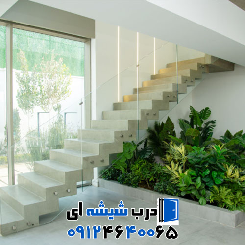 نصاب هندریل شیشه ای با پایه استیل در تهران