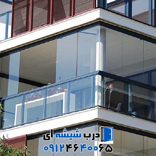 نصب شیشه بالکنی جمع شونده در سعادت آباد
