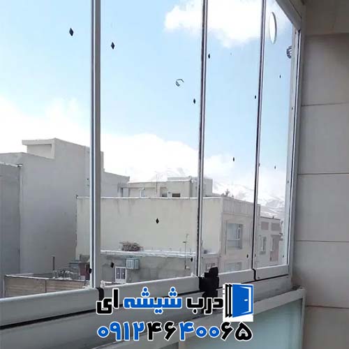نصب شیشه بالکنی جمع شونده در سعادت آباد