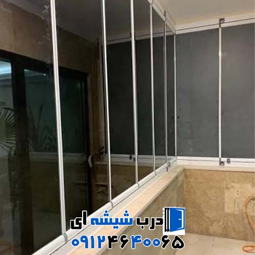 نصب شیشه بالکنی جمع شونده در سعادت آباد