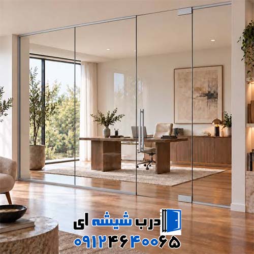 طراحی دکوراسیون با شیشه میرال و پارتیشن در تهران